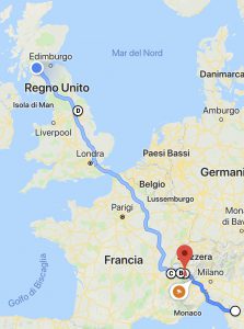 Percorso attraverso Glasgow, Trossachs e Highlands