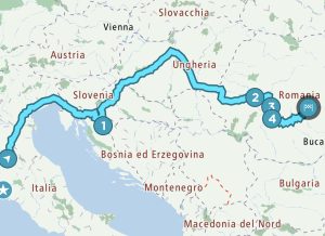 Percorso verso la Romania