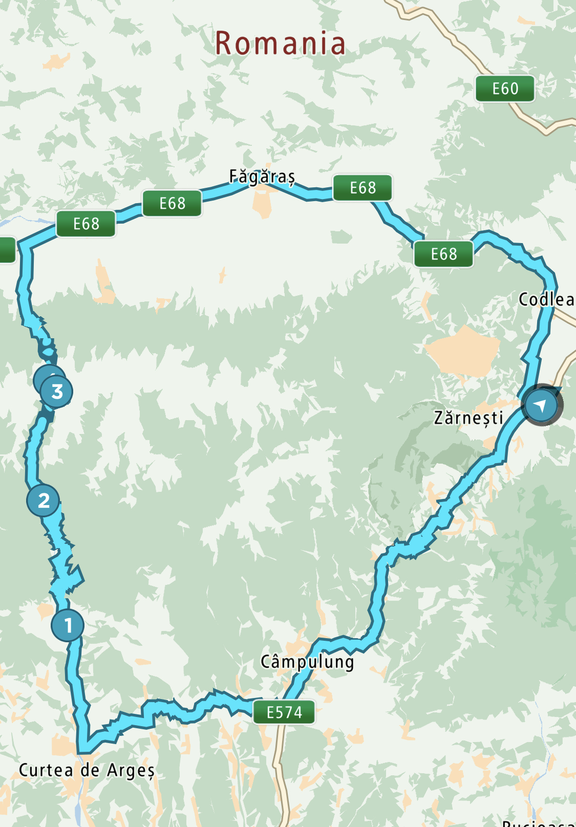 Percorso della Transfăgărășan